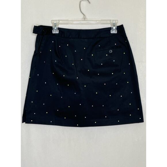 EP Pro golf black multi-color polka dots side zip skort w/pockets women's size 8 - Picture 1 of 7